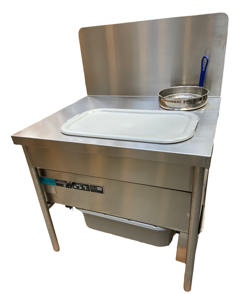 38"table w/sifter&backpanel,120VLH Quality by Stainless