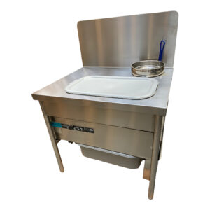 Quality Industries by Stainless 38 in Commercial Breading Sifter Table, 120V, Right-Hand