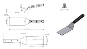 Quality Industries Spatula, 344x76.2mm