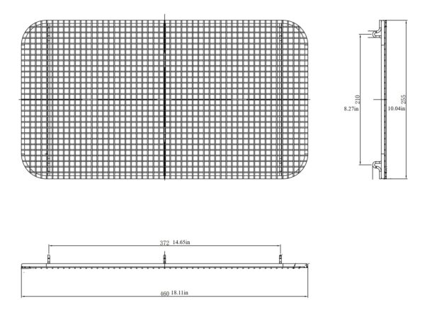 1/1 Pan Grid, Stainless Steel, ~18"x10", with Feet - Image 5