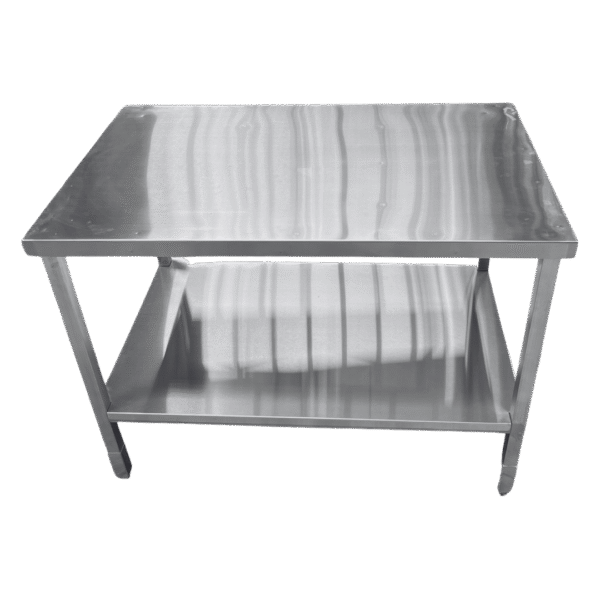 Work Table, Stainless Steel, 24"x48"x36", Two Tiers - Image 2