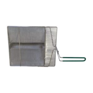 Quality Industries Sediment Tray, Stainless Steel, 14"x12.5", Green Handle