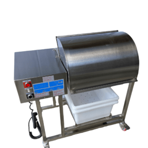 Quality Industries by Stainless 120V Commercial Marinator with Safety Cover, MaxBox and Plastic Tubs