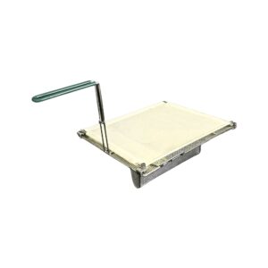 Sediment Tray with Fabric Filter Pad, Stainless Steel, 14.25″ x 11.4″, 6.1″ Deep Mesh Basket, Green Handle